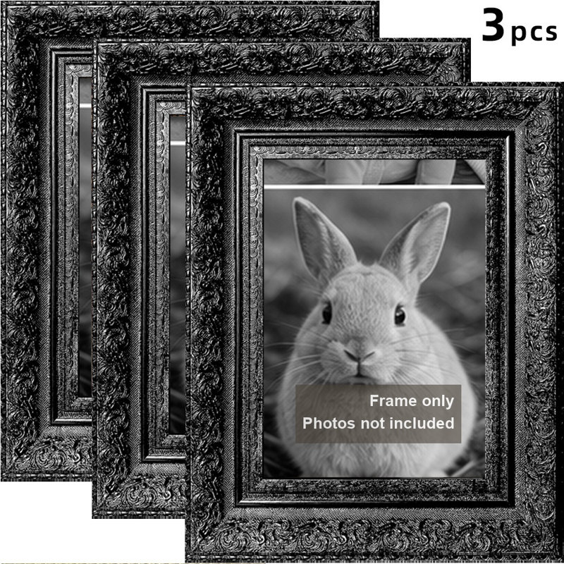 Cadre photo 3 pièces 8 "x 10" noir pour tous les jours, Noir, 3, 8" W x 10" H