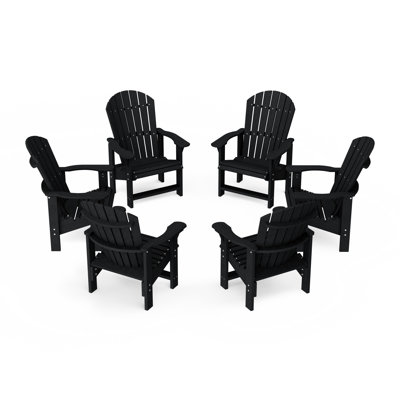 Heritage Upright Adirondack Chairs Set Of 6