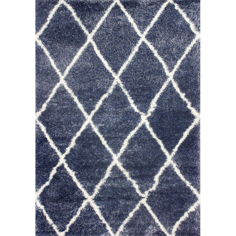 Geometric Indoor Rug, Rectangle 6'7" x 9'