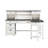 Yazmin L-Shaped Writing Desk w/ 2 Outlets & USB Ports