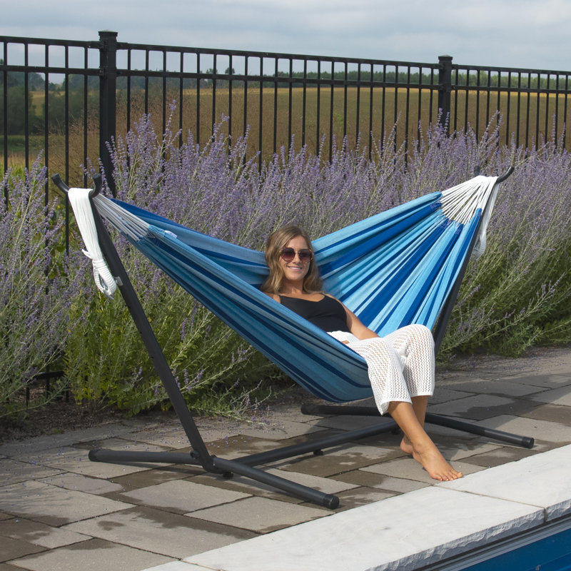 Emmaline Double Hammock with Stand, Island Breeze