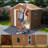 Heavy-Duty Metal Storage Shed With Windows, Lockable Door & Ventilation - Weatherproof Outdoor Garden Shed For Backyard, Lawn, And Tool Organization,Without Floor