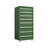Green Drawer Tool Cabinet 23.6'' W Steel Middle Chest