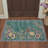 Valencia Vintage Floral Machine Washable Green Indoor Area Rug with Non-Slip Backing-2128521947