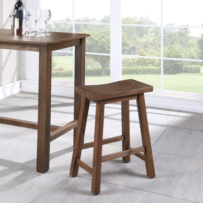Alessandro Counter Stool with Solid Wood Frame