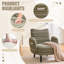 Chaise avec accoudoirs rembourrés 30,3 po-1450831387