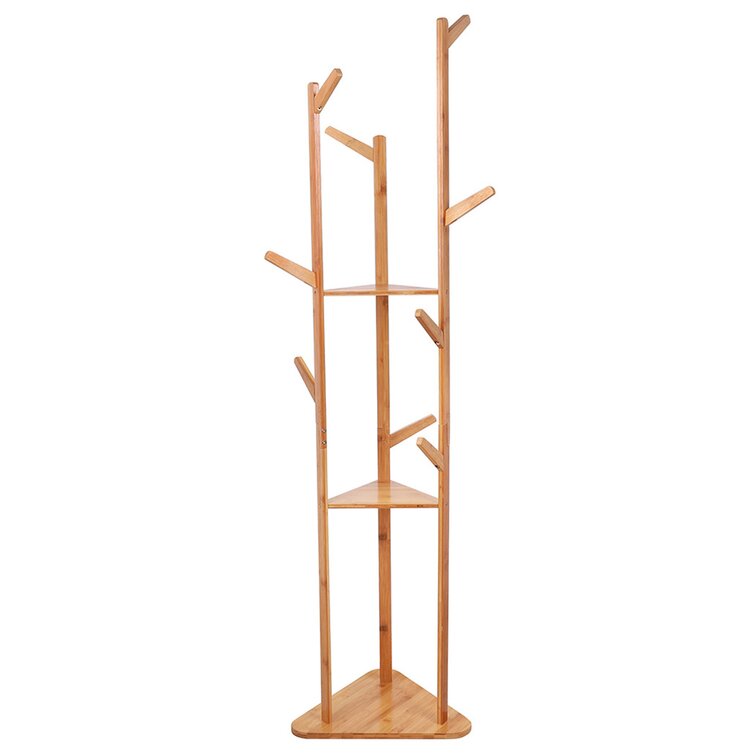 Wooden Jewelry Display Rack with 20 Hooks - Hivory