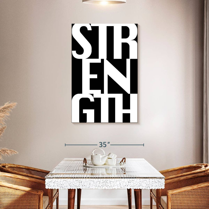 Sireci Strength Typography, 45" H x 30" W