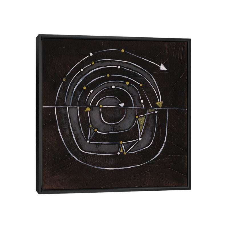 Impression sur toile, H 18 po x l 18 po x P 1,5 po, Toile avec cadre noir, Pas de tapis