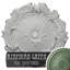 Médaillon de plafond Endurathane Medea, DO 16 1/2 po x P 3 7/8 po x P 1 1/2 po (convient aux auvents jusqu'à 5 3/8 po), finition pierre spartiates peinte à la main-27784176