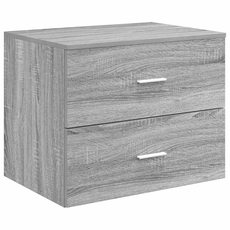 62.5cm Bathroom Vanity Base Only, Grey Sonoma