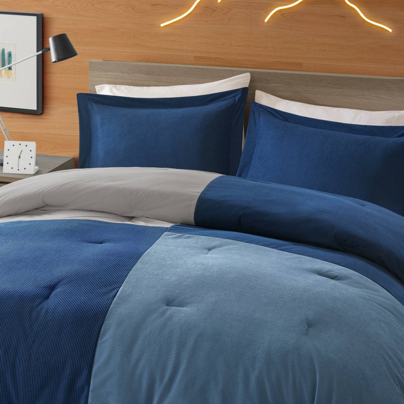 Ensemble d'édredon doux et confortable, Bleu