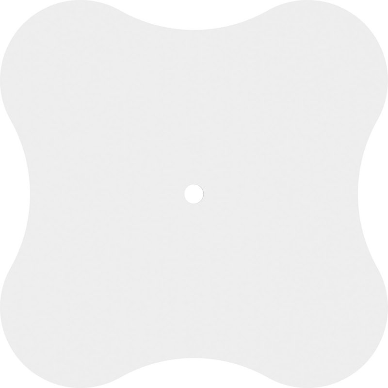 Médaillon de plafond contemporain en PVC de qualité architecturale Luna, H 1 po x l 16 po x P 16 po