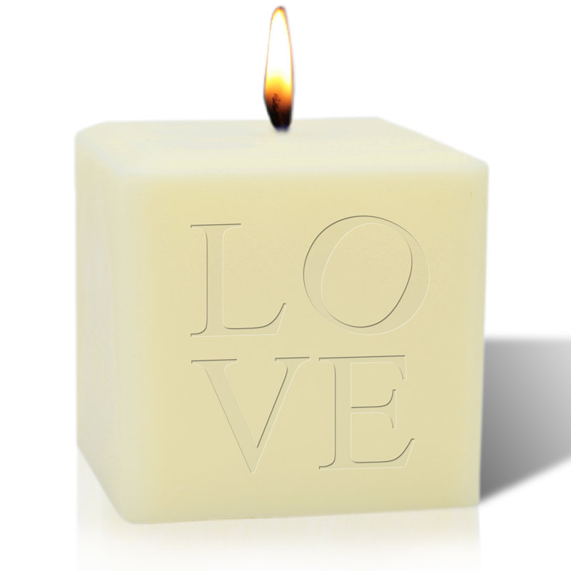 Scented Votive Candle, 4" H x 4" W X 4" D