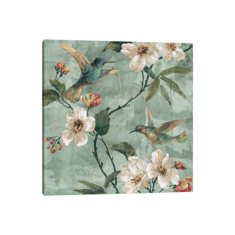 Birds Of A Feather II by Reneé Campbell - Gallery-Wrapped Canvas Giclée on Canvas, 30.48 cm H x 30.48 cm W, Wrapped Canvas