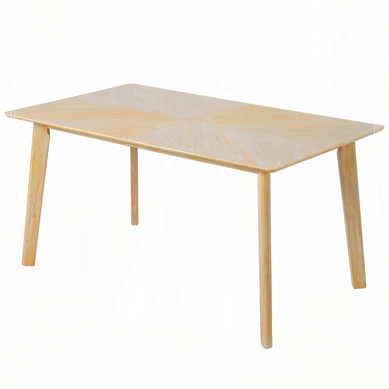 Dining Table, Kitchen Room Table For 6, Natural Wood Wash