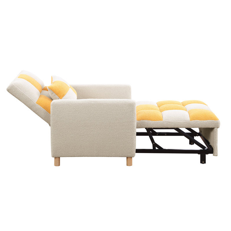 Kayari Recliner, Yellow 100% Polyester