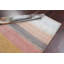 Tapis orange / gris en laine noué à la main de conception unique 5 pi 5 po x 7 pi 9 po New Age