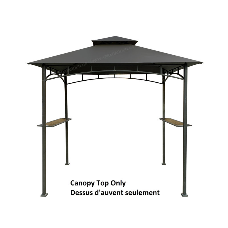 Gray 8' x 5' Bamboo Look Replacement Canopy Top