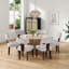 Chaises de table de salle à manger rembourrées Sleek & Chic-746149693