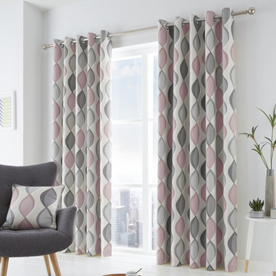 100% Cotton Ready Made Eyelet Curtain