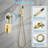 12 Inch Ceiling Mounted Shower System Rain Mixer Shower Combo Set Shower Head with Hand Shower-102381059