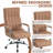 Ergonomic Tufted Faux Leather Executive Office Chair with High Back-1609120709-1609120715
