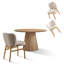 Bennington Round MDF Dining Table with Cylindrical Base