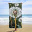 Oversized Dandelion Beach Towel Soft Microfiber Bath Towel Quick Dry Absorbent Travel Pool Towels Lightweight Sand Free Blanket Machine Washable for Swim Picnic 60*80inch