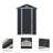 4 Ft. X 6 Ft. Outdoor Plastic Storage Shed With Floor, Black, For Lawn Equipment And Gardening Tools.