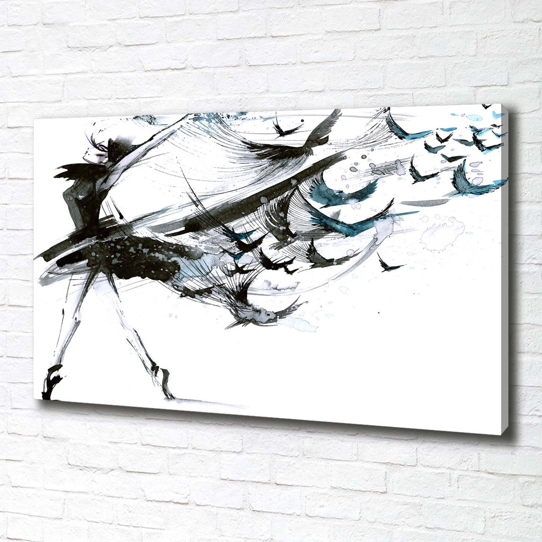 Ballerina - Kunstdrucke auf Leinwand - Wrapped Canvas