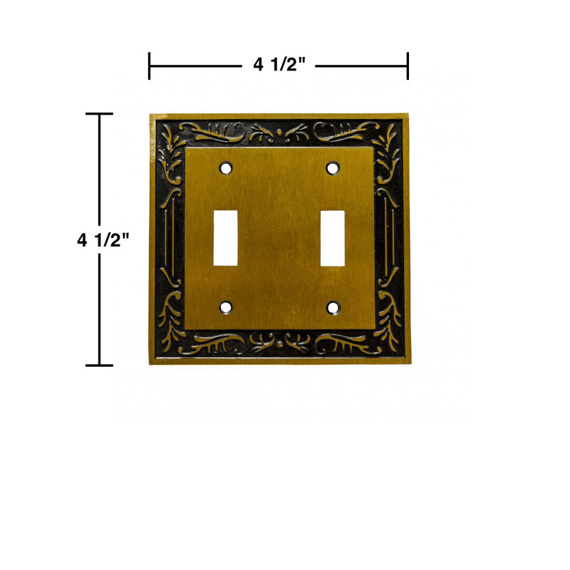 No Subject 2 - Gang Toggle Light Switch Standard Wall Plate
