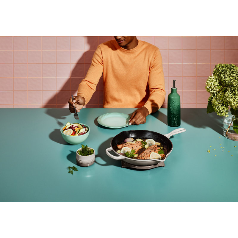 Le Creuset Enameled Cast Iron Skillet, Sea Salt