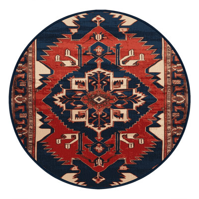 Machine Washable Persian Purple Area Rug