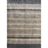 Striped Area Rug in Beige/Slate Gray