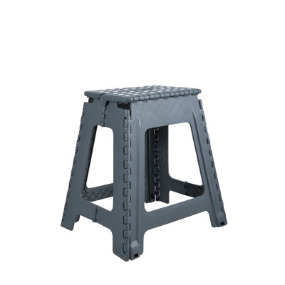 1 - Step Plastic Lightweight Folding Step Stool