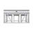 Maddison Console Bar Table and Stool Set w/ Charging Station