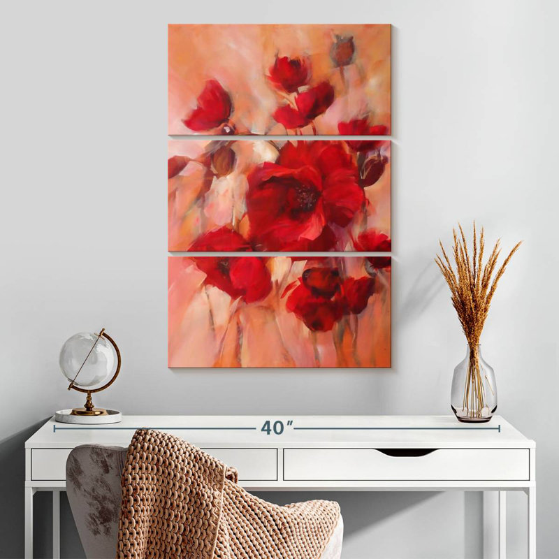 Coquelicots Harnek, H 32 po x l 20 po