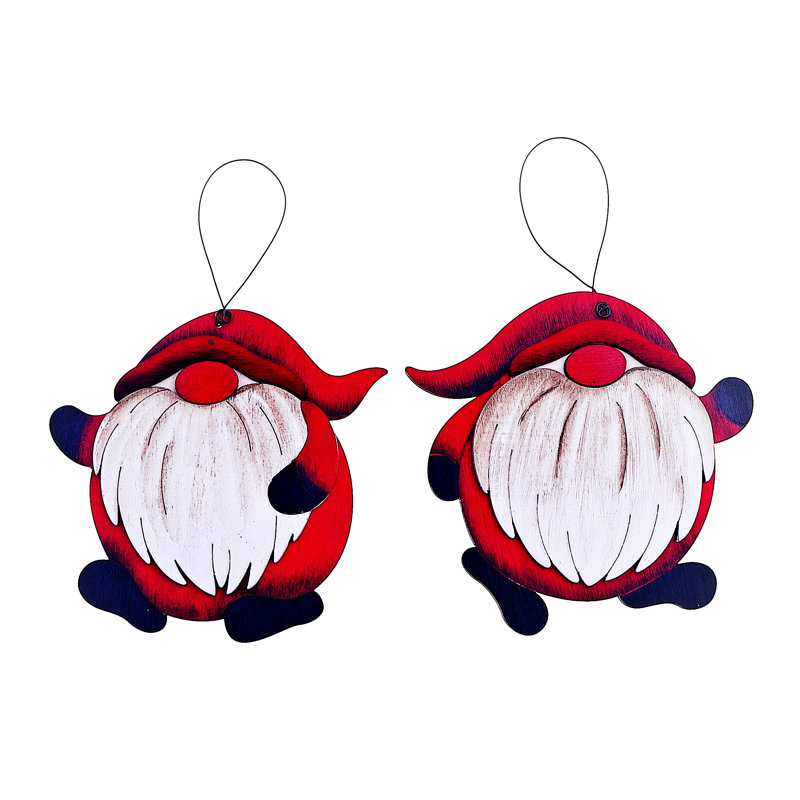4'' Wood Holiday Shaped Ornament