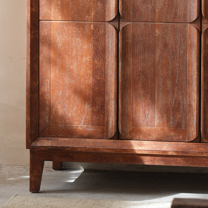 Buffet italien de luxe rétro, Brun rouge