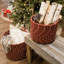 Panier de Noël tissé Sleighbells - rouge multicolore-1381871015