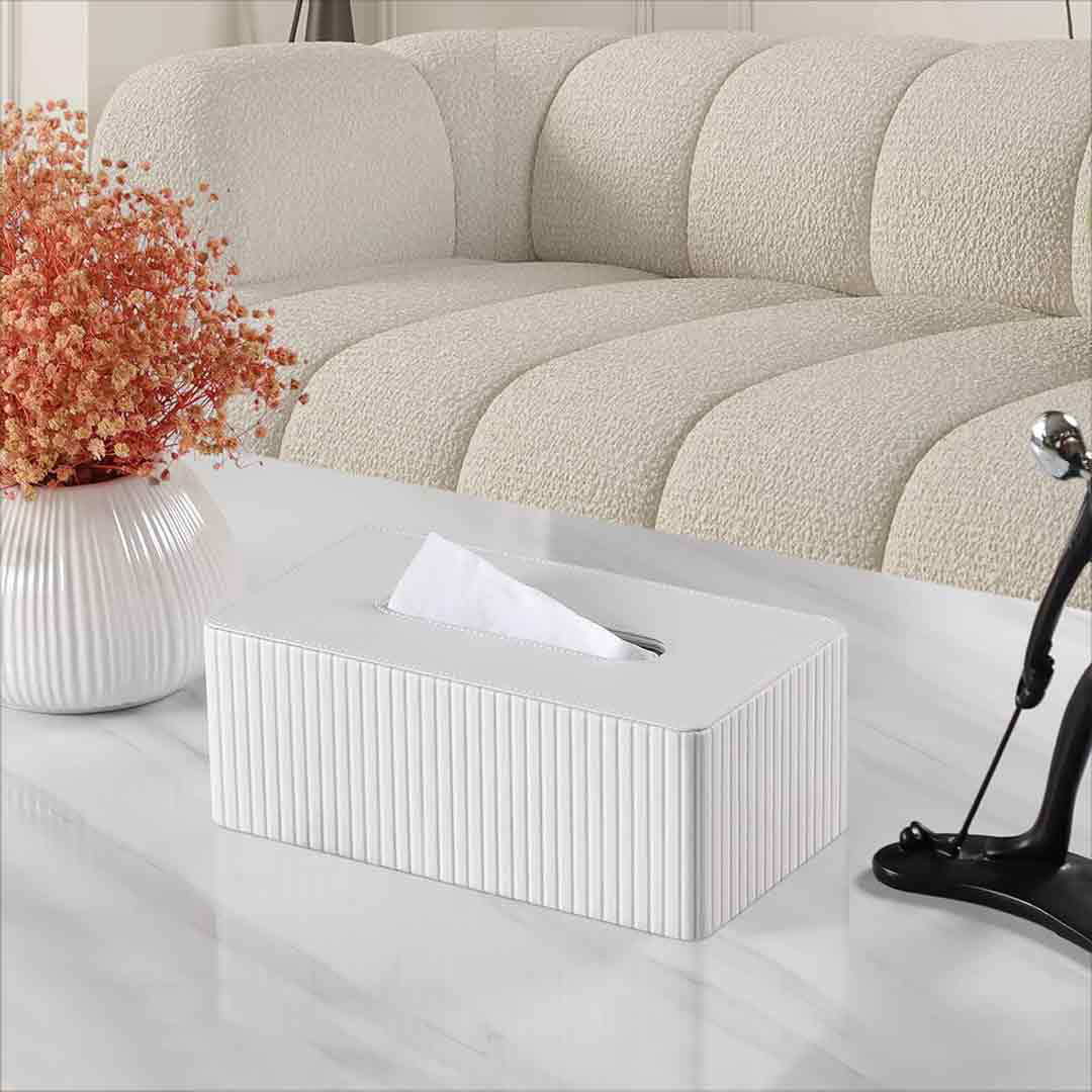 Pu Leather Tissue Box Case Cover
