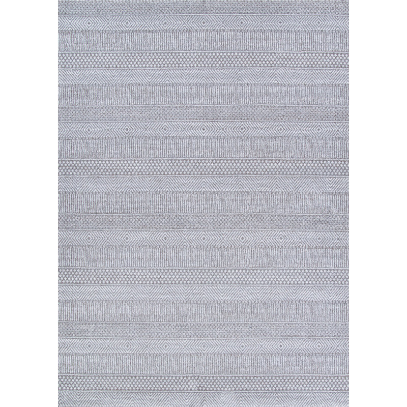 Tapis gris Carnesville, Rectangle 2 pi x 3 pi 7 po