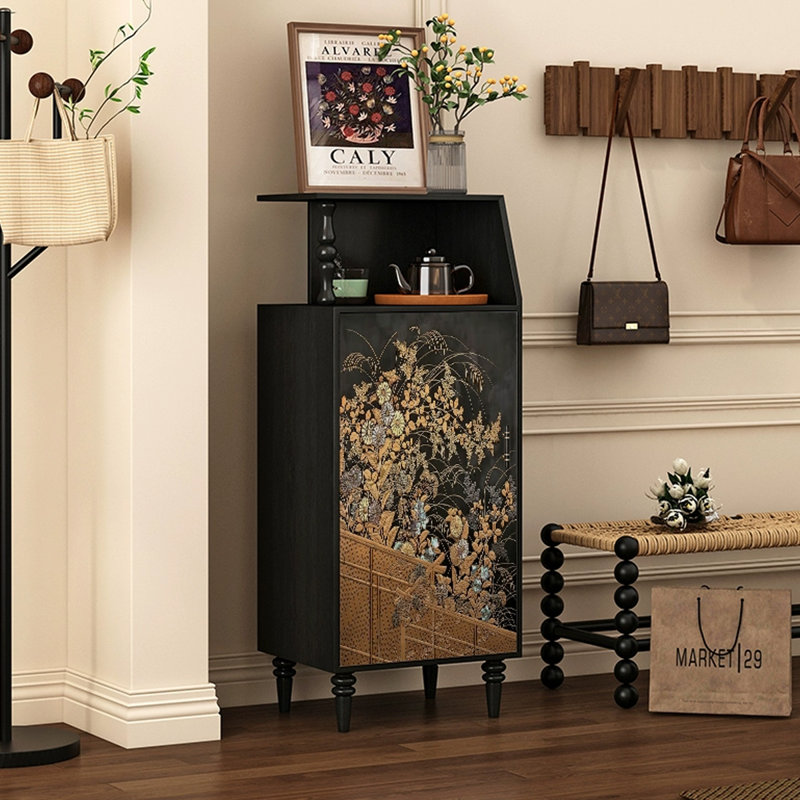 Armoire d'appoint moderne en bois massif