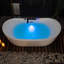 72" x 35.4" Whirlpool Water Jetted & Air Bubble Heated Soaking Combination Bathtub with Tub Filler-101084702
