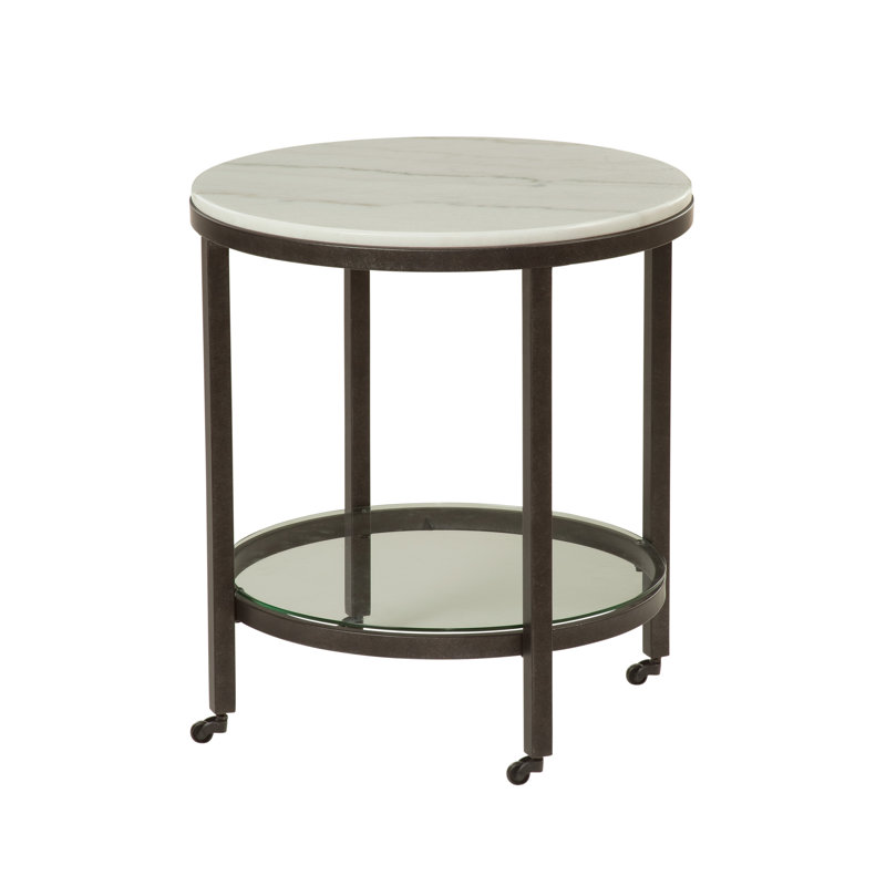 Deena Marble Top End Table