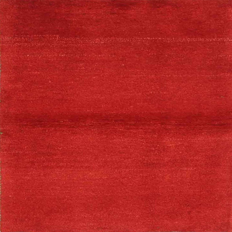 Tapis de zone rouge contemporaine, Carré 4 pi
