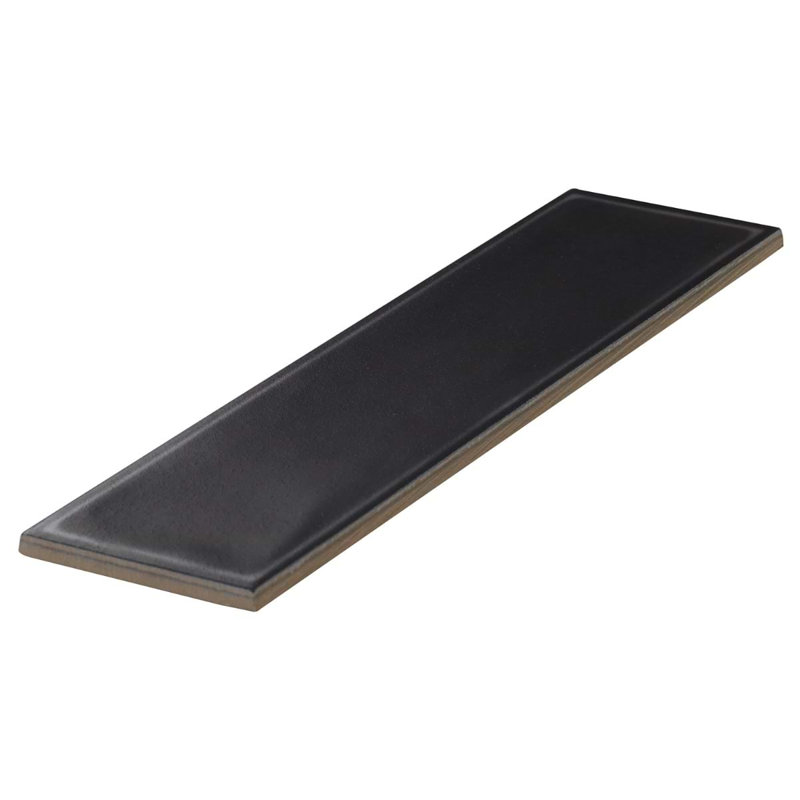 Stacy Garcia ArtBlock 4x16 Matte Porcelain Tile, Nero Black