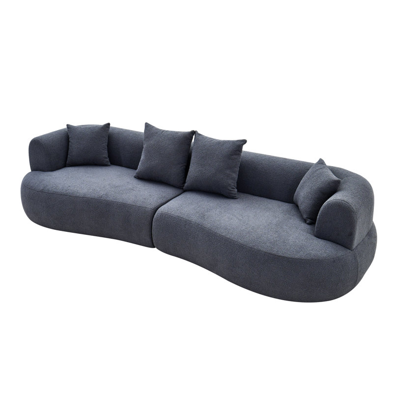 Canapé modulaire incurvé Modern, Gris