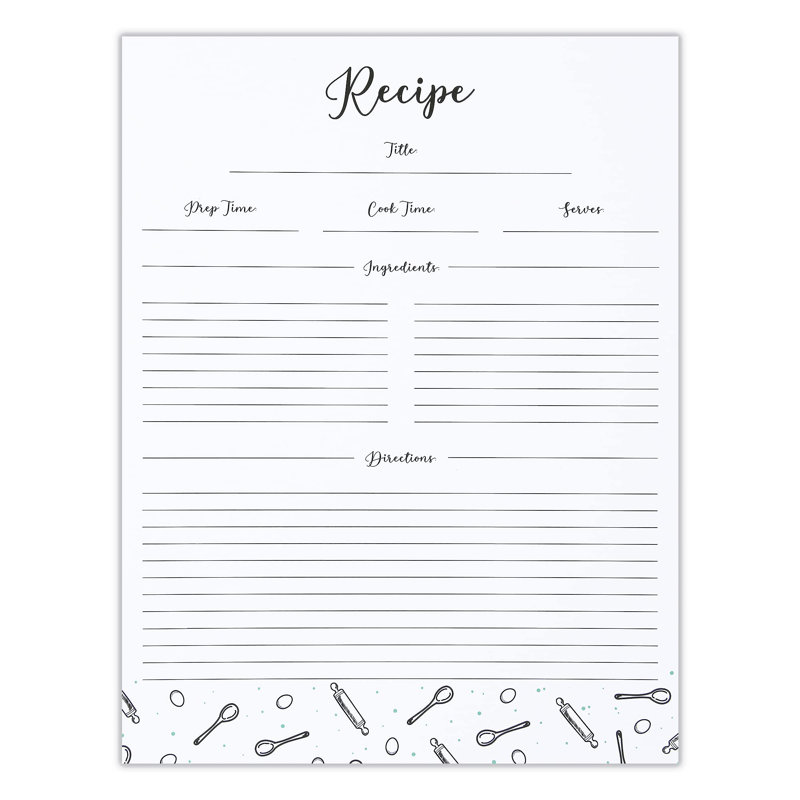 Outshine Premium Recipe Notecard